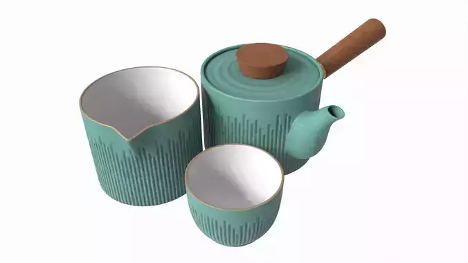 Japanese Kyusu Ceramic Teapot 02