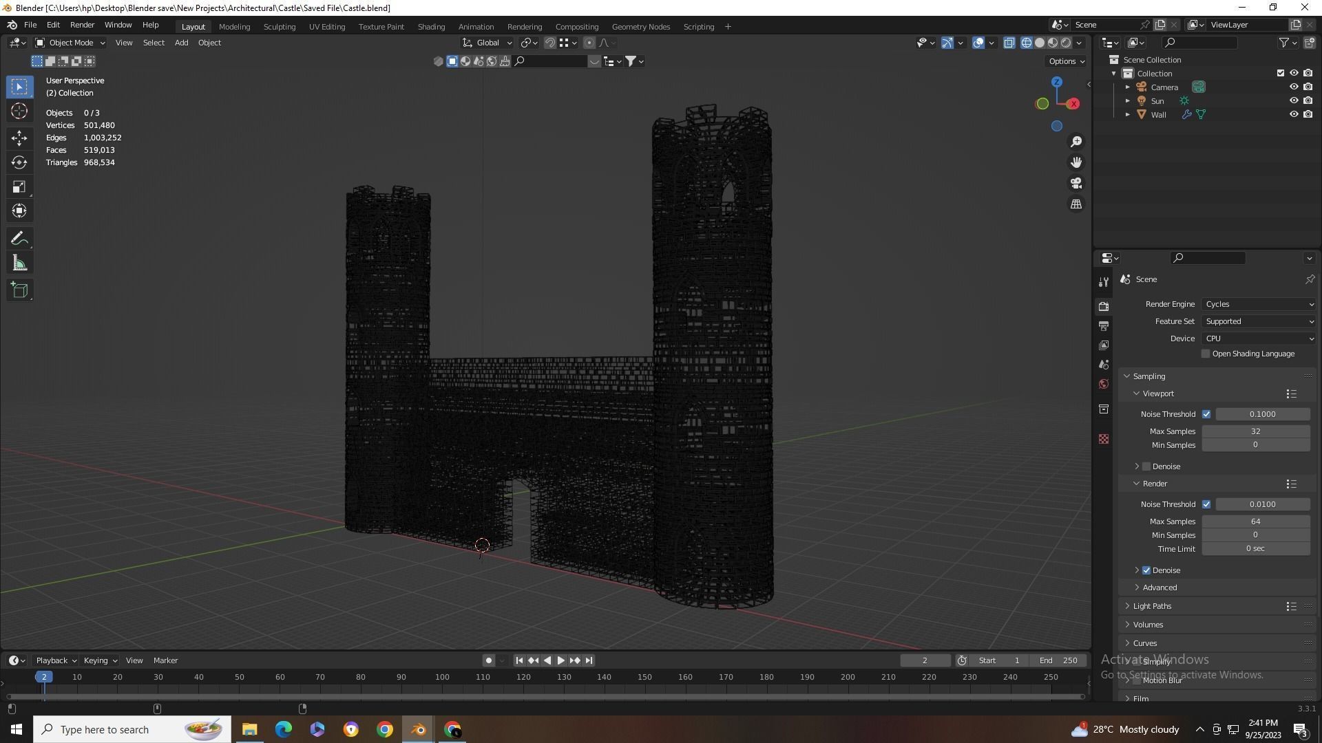 Castle 3D model_9