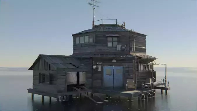 Wooden smugglers house