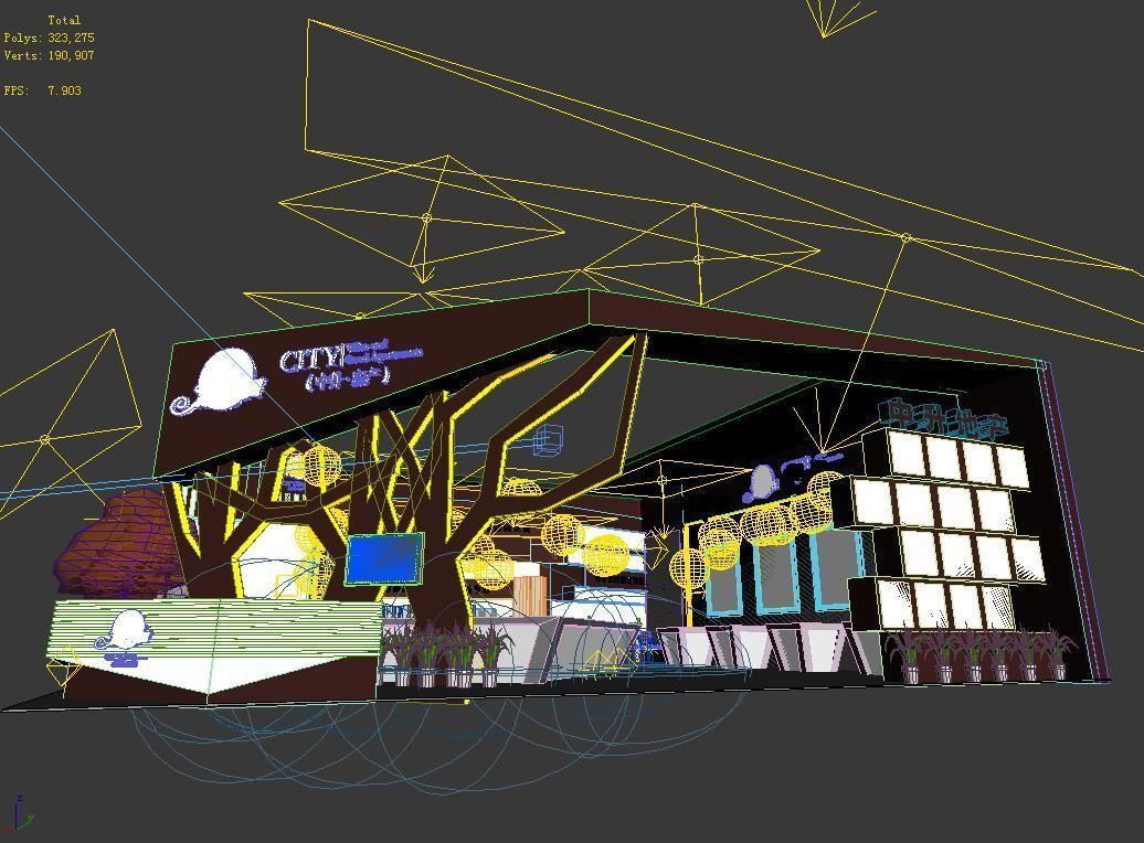 Exhibition - Area - 14X14-3DMAX2010-022 3D model_2