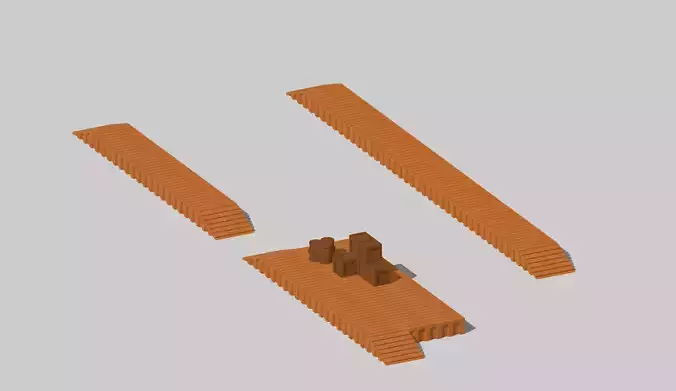 Wood Style Loading Dock by Outland Models