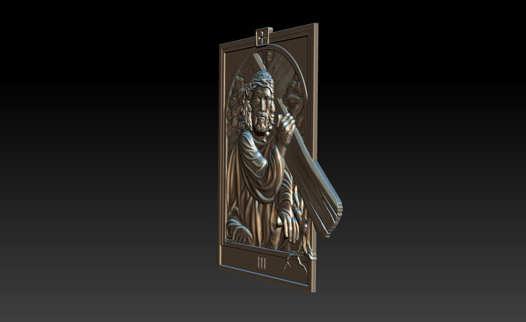 Medium - Station of Cross III 3D print model_3