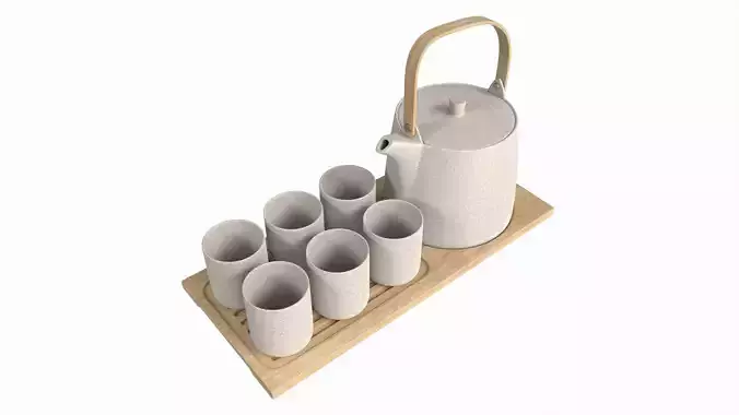 Japanese Minimalist Ceramic Tea Set