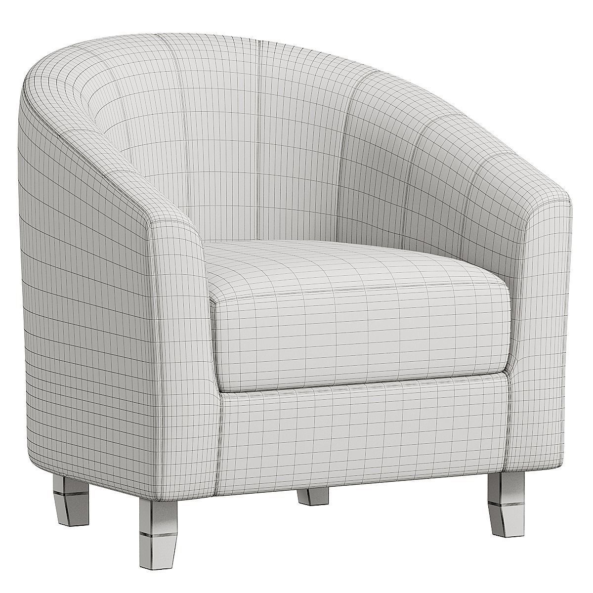 Clopton Tub Chair 3D model_3