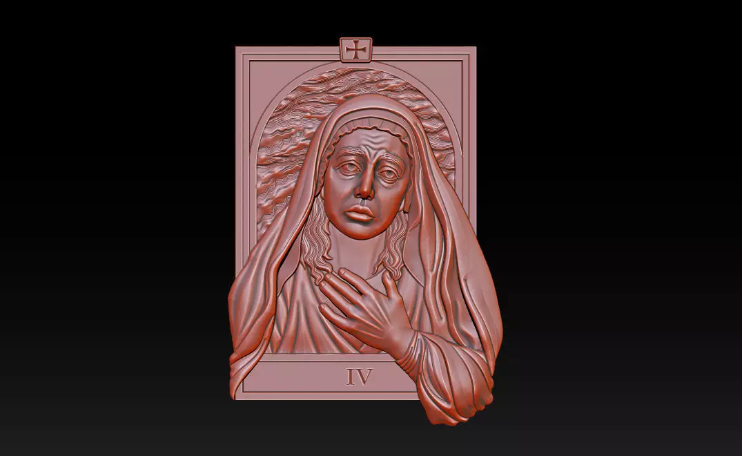 Medium Station of Cross IV 3D print model
