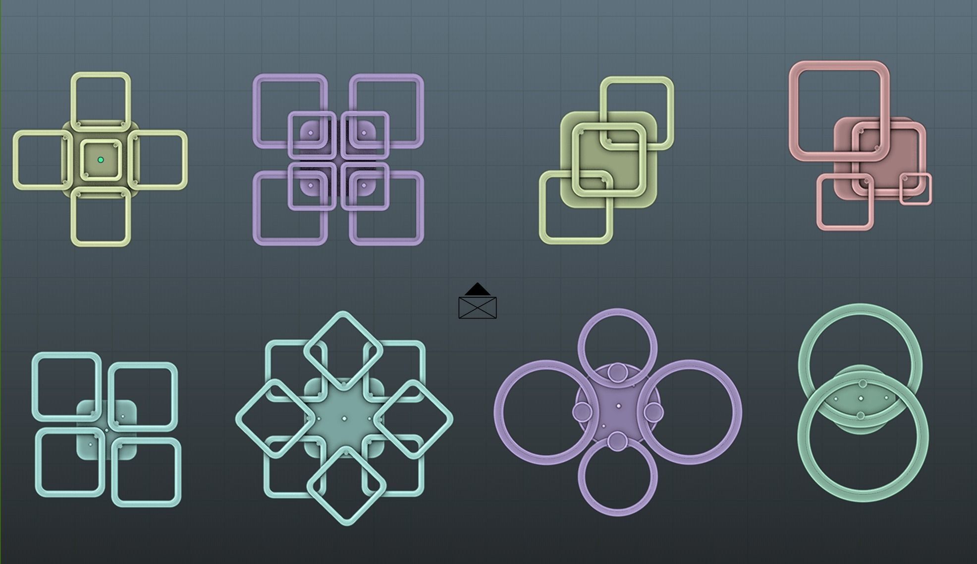 Led lamps set 3D modes 3D model_14