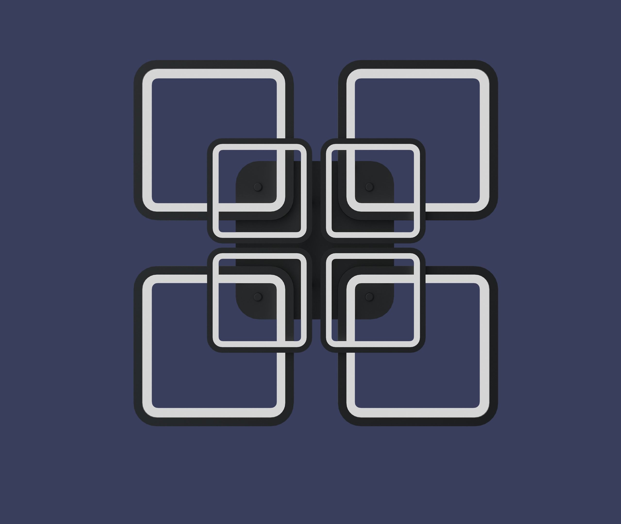 Led lamps set 3D modes 3D model_2