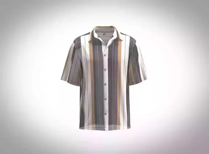 Relaxed fit shirt made of open textured fabric 