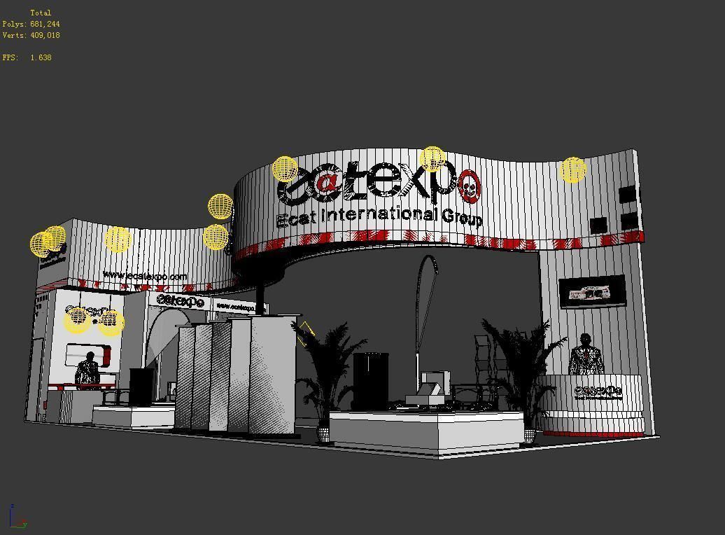 Exhibition - Area - 15X6-3DMAX2009-03 3D model_2