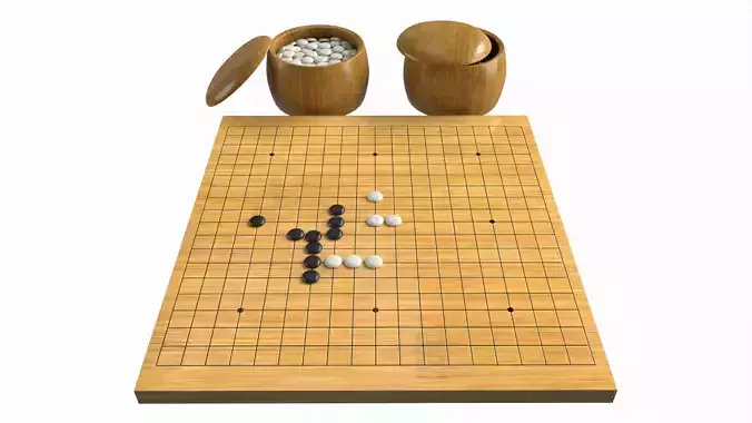 Strategy Board Go-Ban Game 01