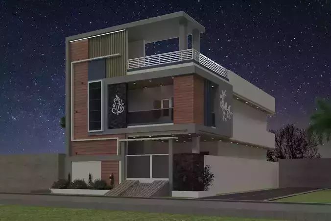 G1 BULDING WITH PLAN 3D model