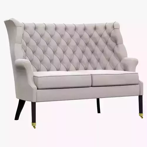 Restoration Hardware 19th English Wing Settee