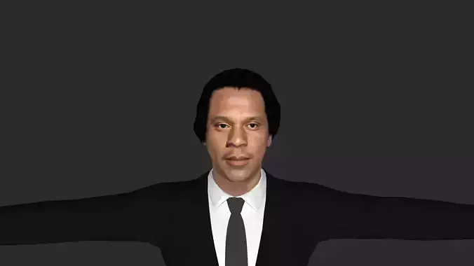 Jay Z Hyper Realistic Full Body Rigged Character