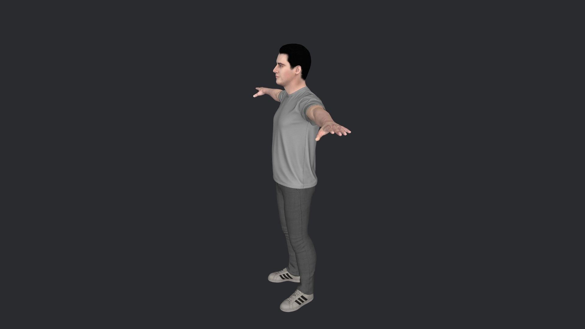 Joey Tribbiani Hyper Realistic Full Body Rigged Character 3D model_26