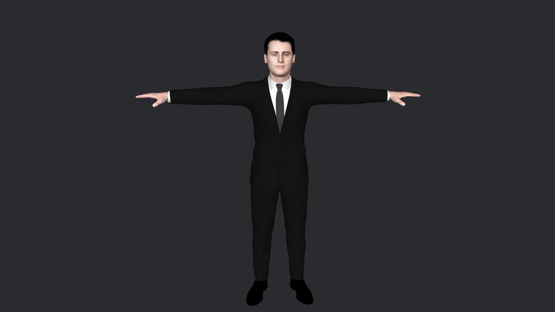Joey Tribbiani Hyper Realistic Full Body Rigged Character 3D model_12