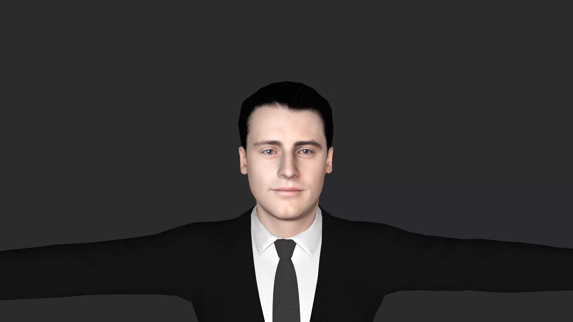 Joey Tribbiani Hyper Realistic Full Body Rigged Character 3D model_0