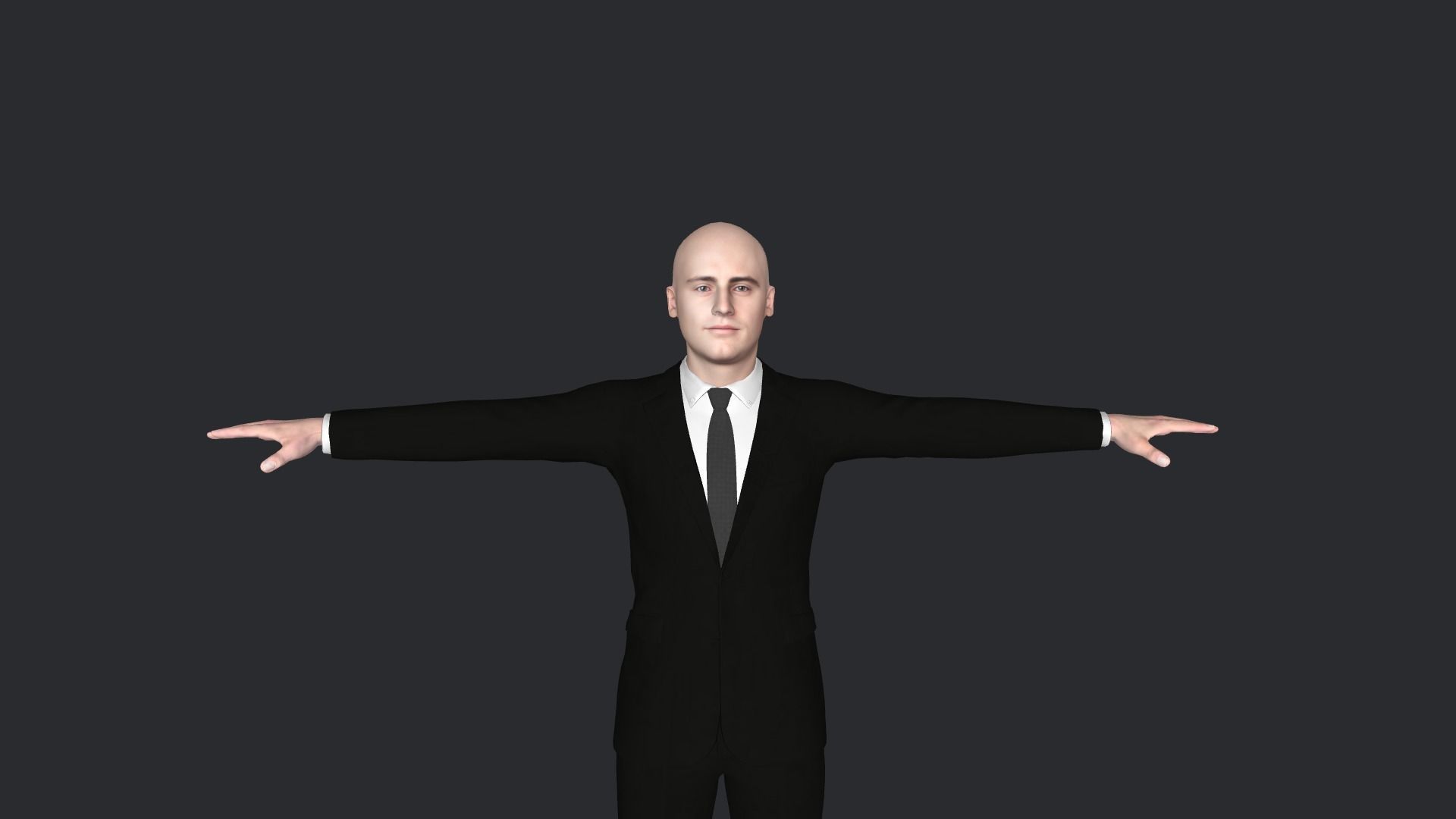 Joey Tribbiani Hyper Realistic Full Body Rigged Character 3D model_29