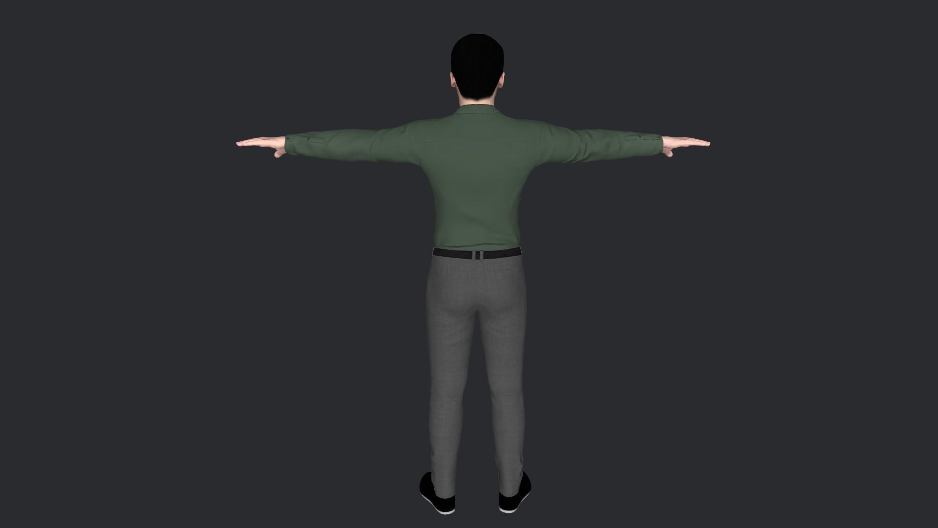Joey Tribbiani Hyper Realistic Full Body Rigged Character 3D model_5