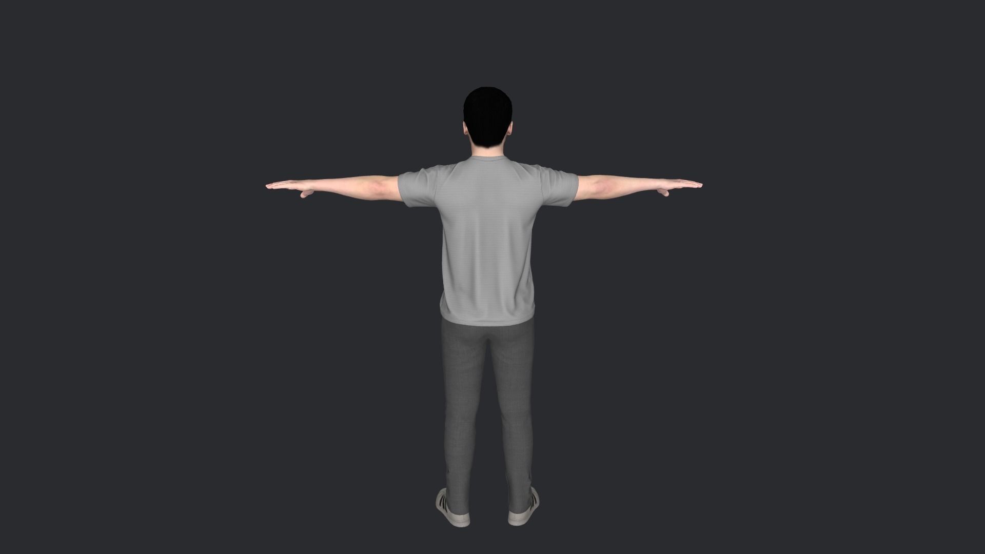Joey Tribbiani Hyper Realistic Full Body Rigged Character 3D model_27