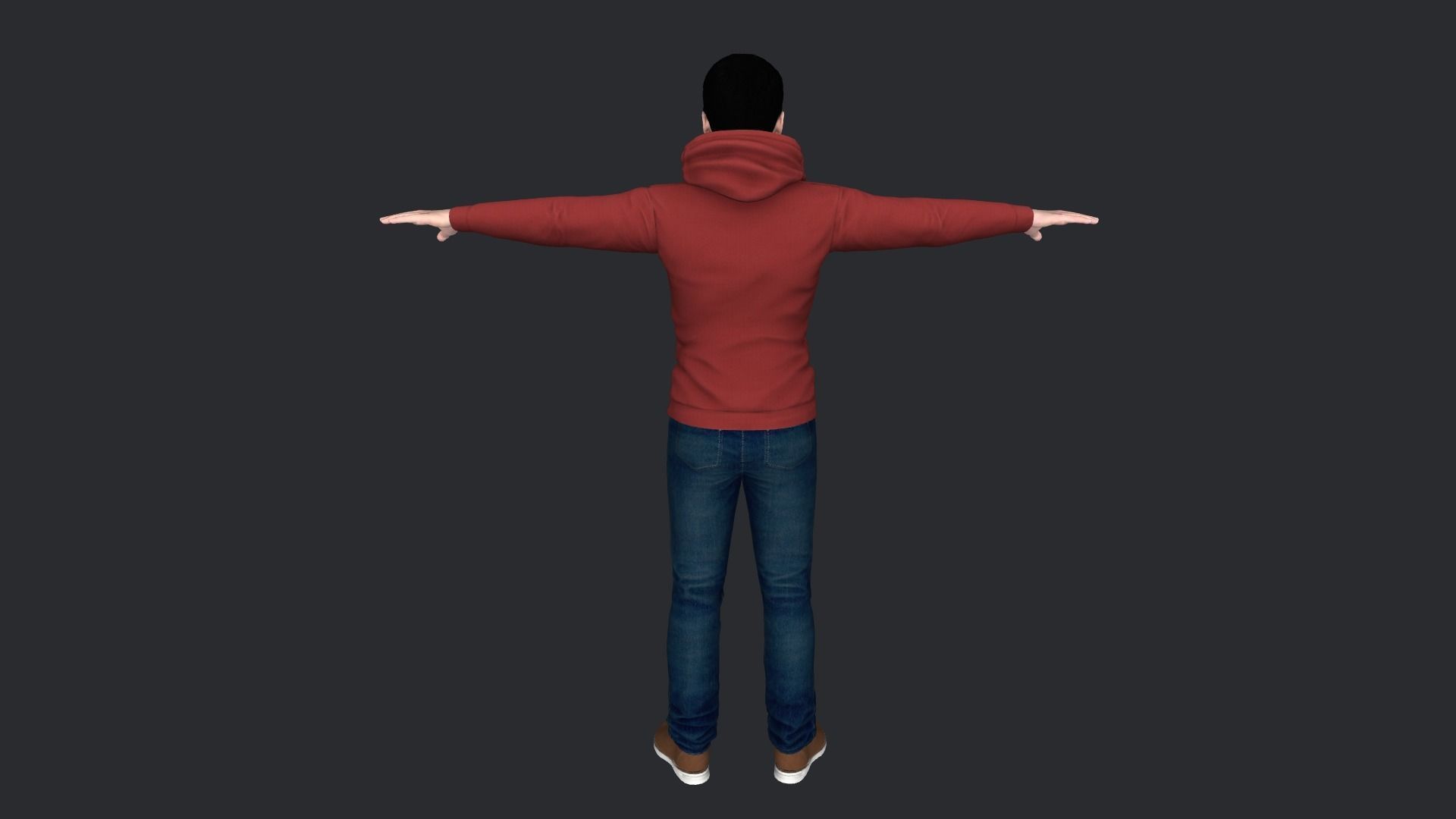 Joey Tribbiani Hyper Realistic Full Body Rigged Character 3D model_16