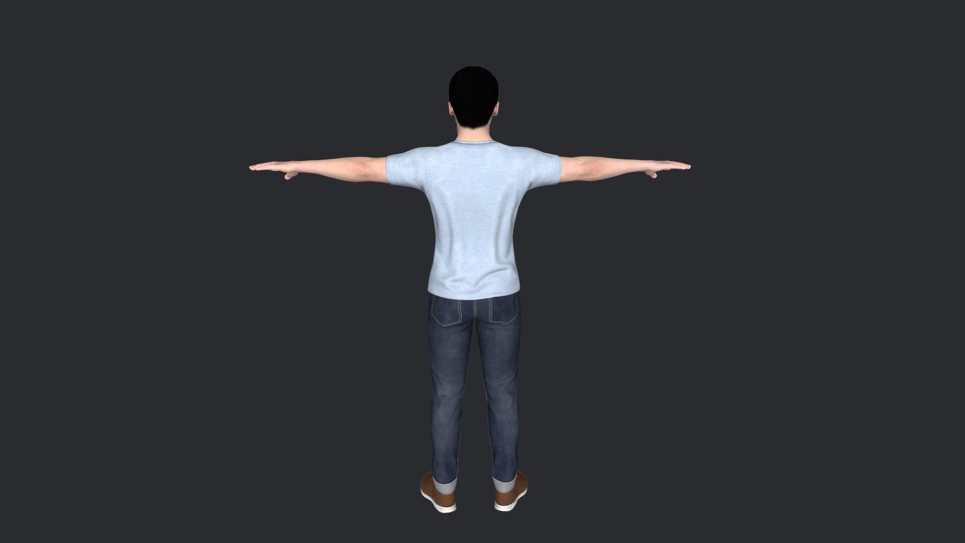 Joey Tribbiani Hyper Realistic Full Body Rigged Character 3D model_10