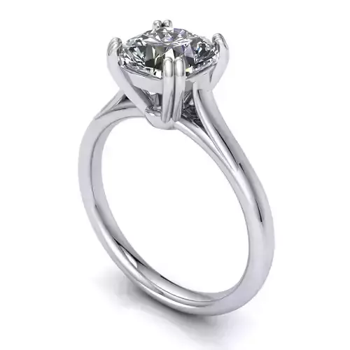 Solitaire Four Prong Wedding Ring
