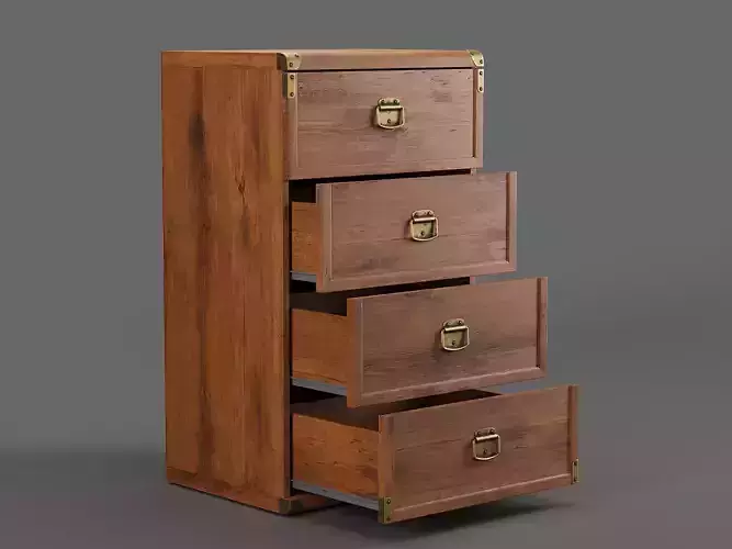 Indiana Dresser 01 3D model