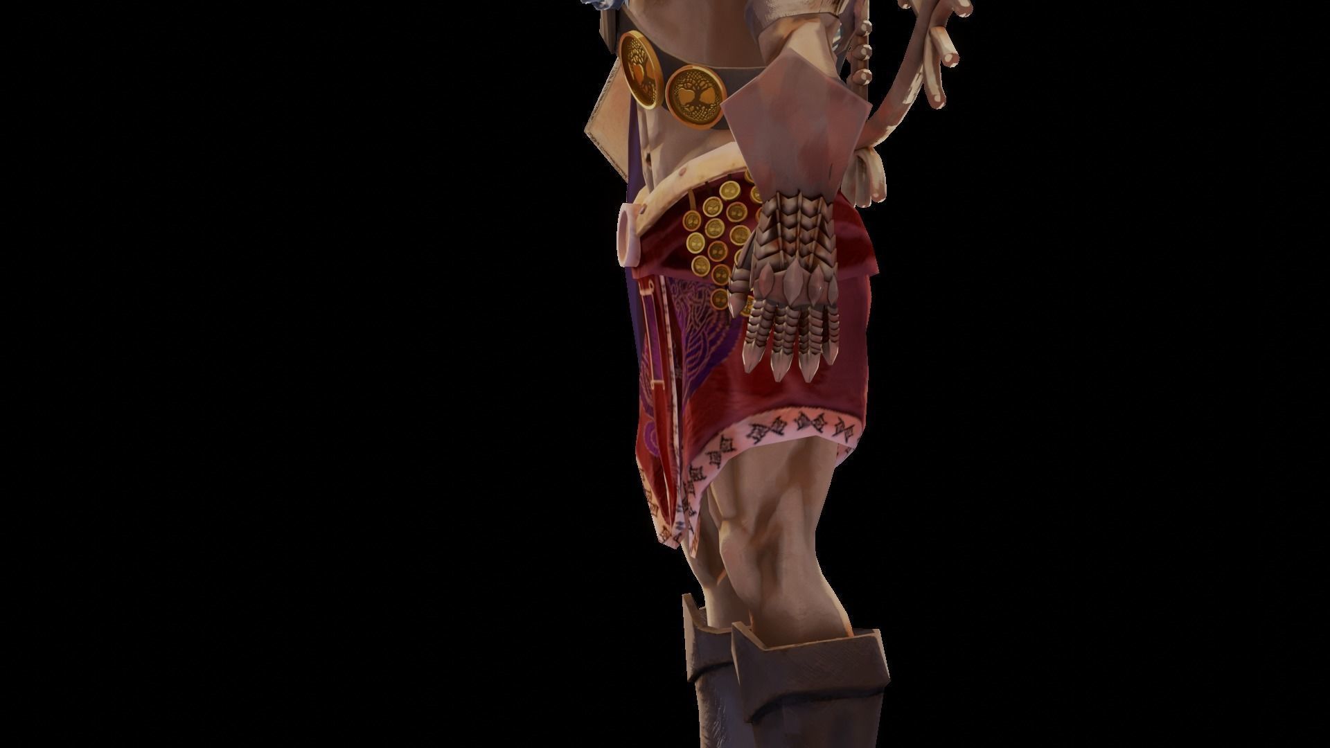 vidar Low-poly 3D model_2