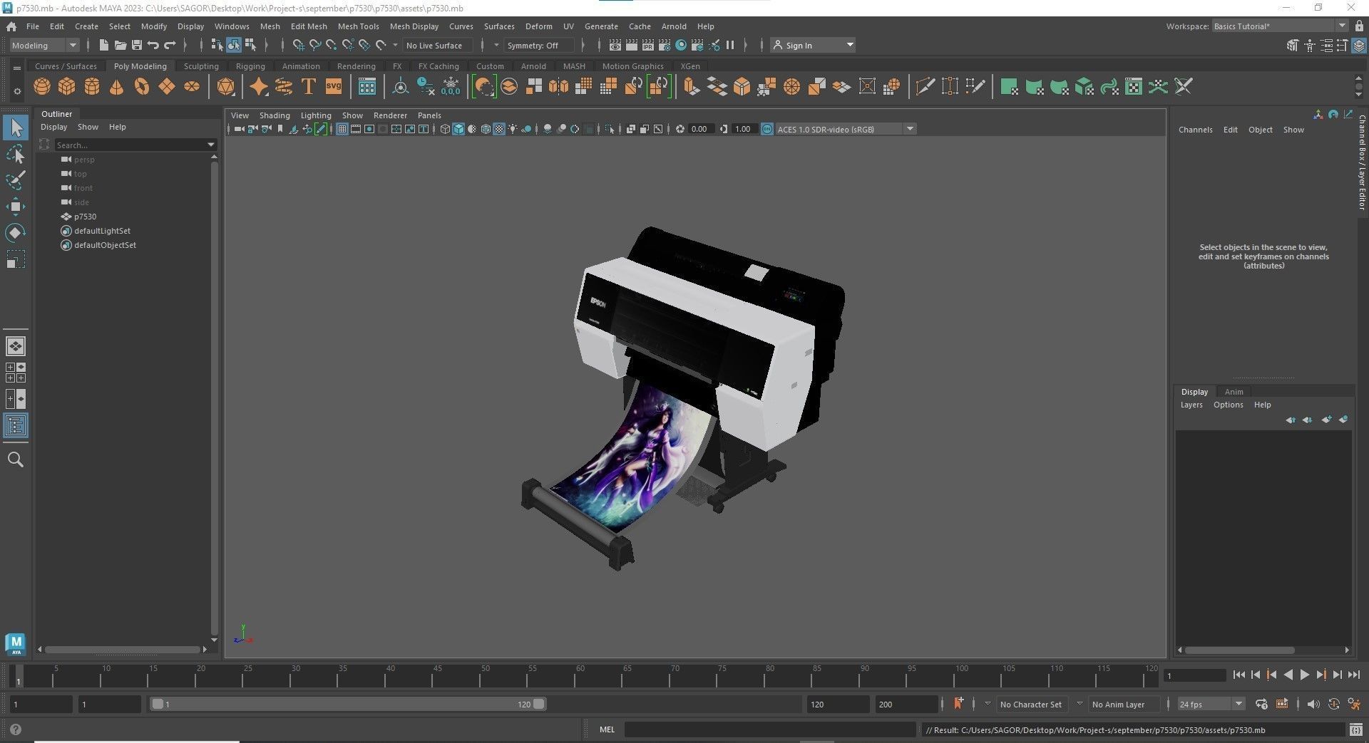 Epson SureColor P7530 Photo Graphic Production Printer 3D model_16