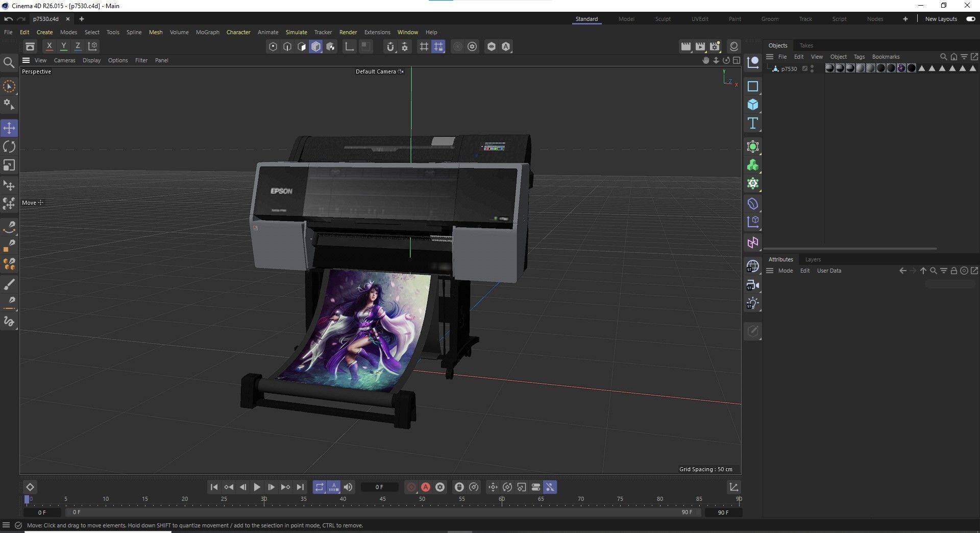 Epson SureColor P7530 Photo Graphic Production Printer 3D model_17