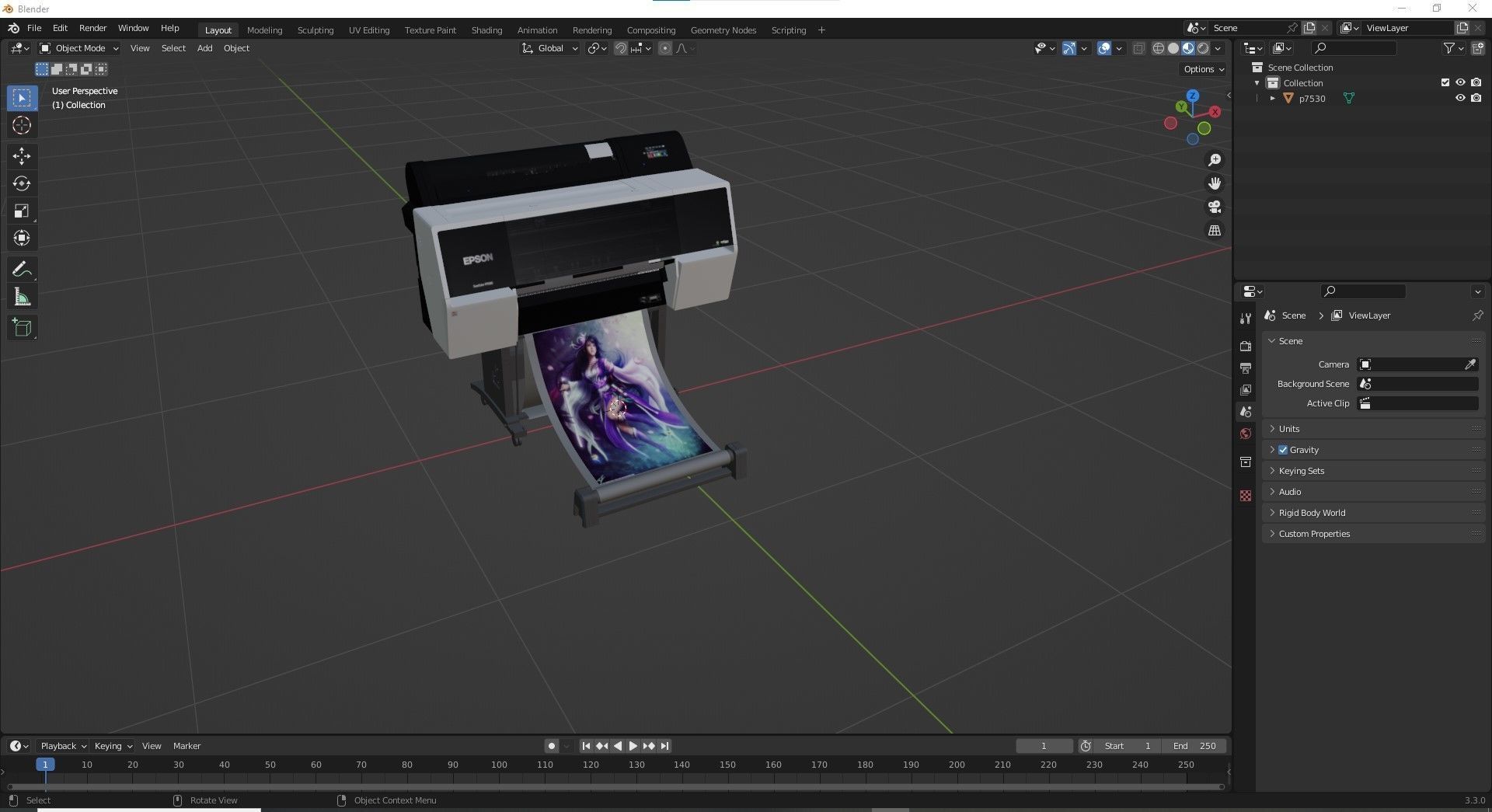 Epson SureColor P7530 Photo Graphic Production Printer 3D model_15