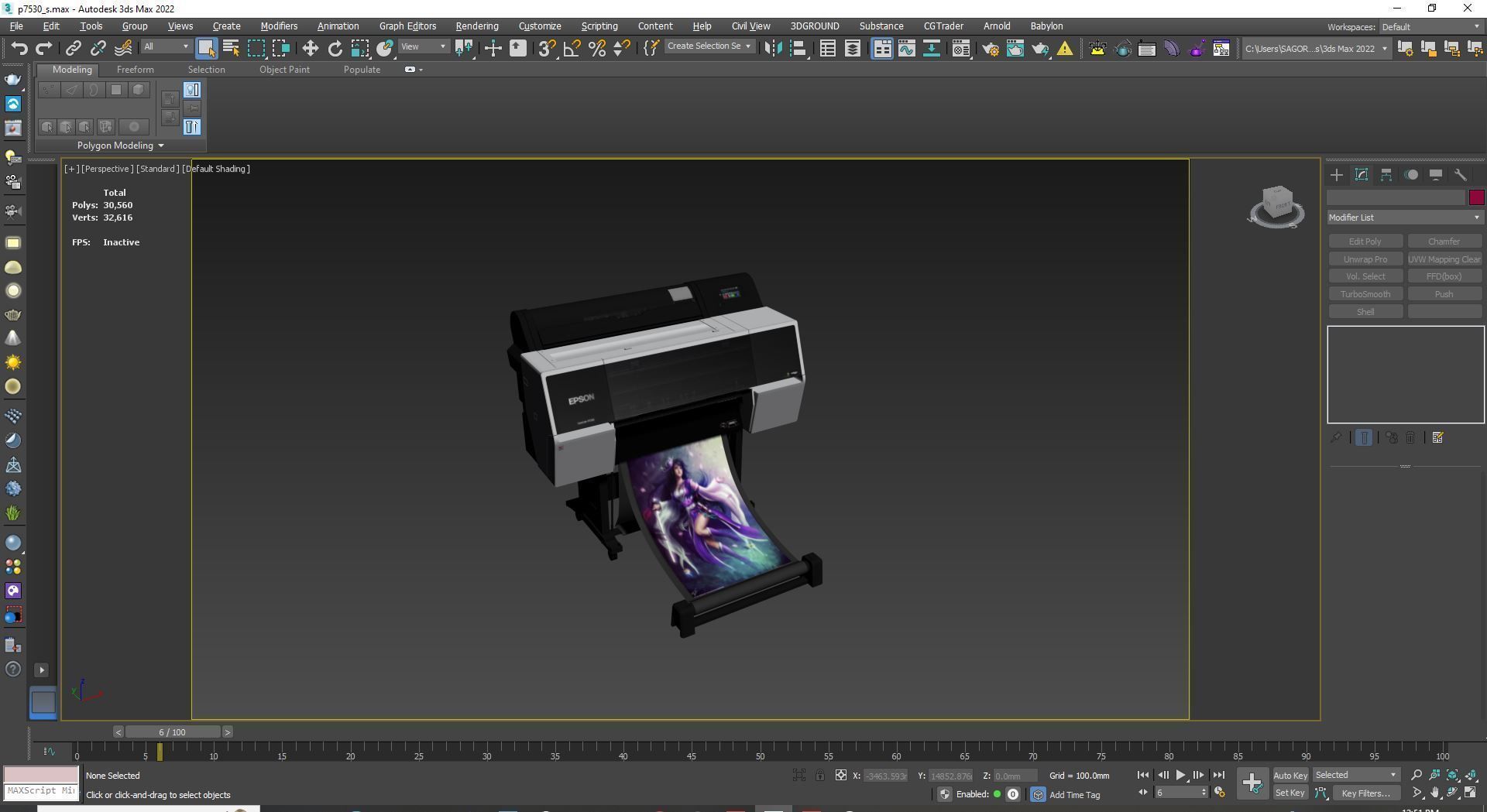 Epson SureColor P7530 Photo Graphic Production Printer 3D model_19