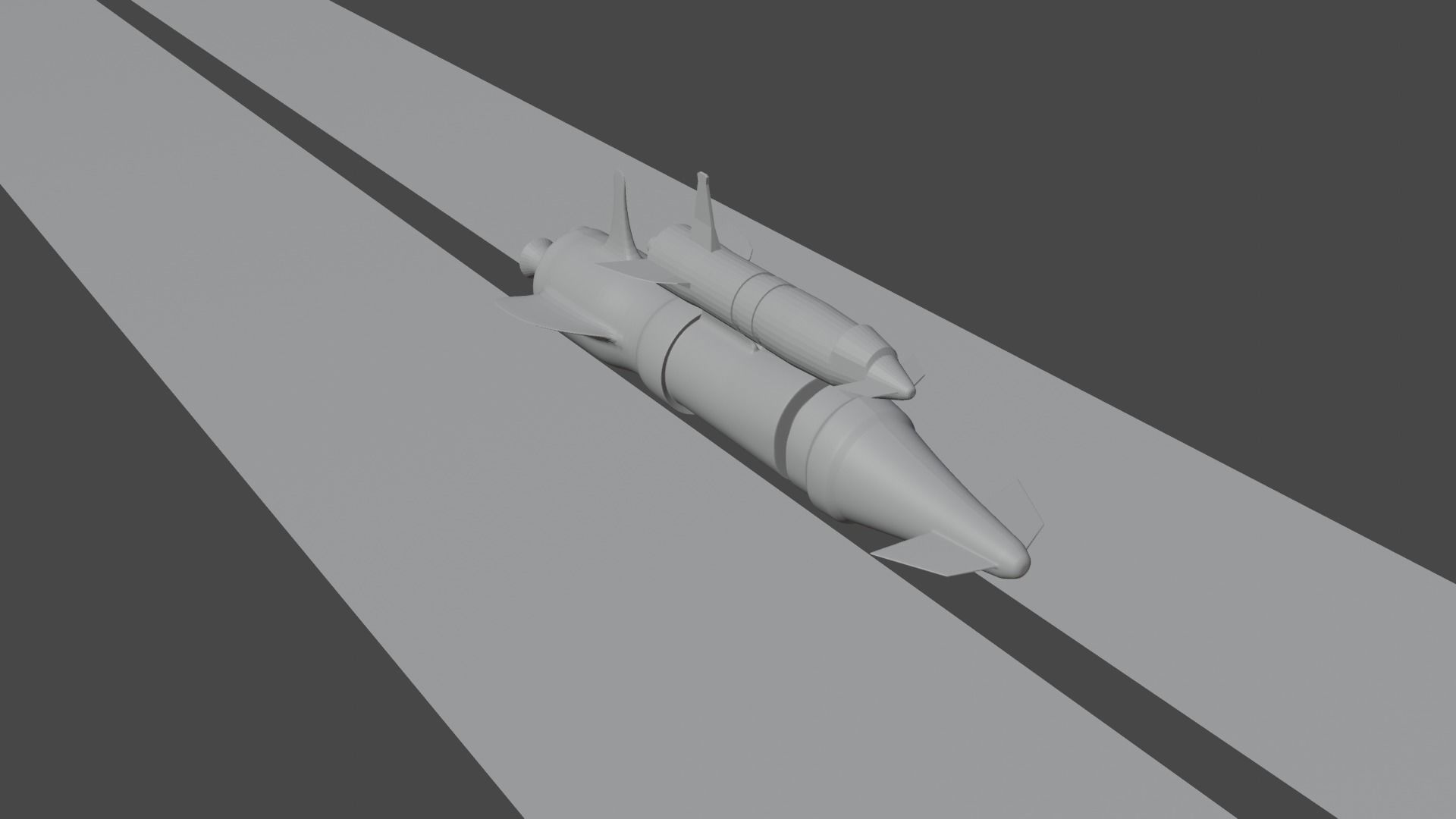 Space Ship Free low-poly 3D model_9