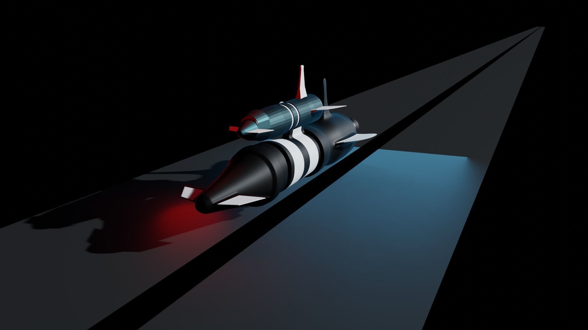Space Ship Free low-poly 3D model_7