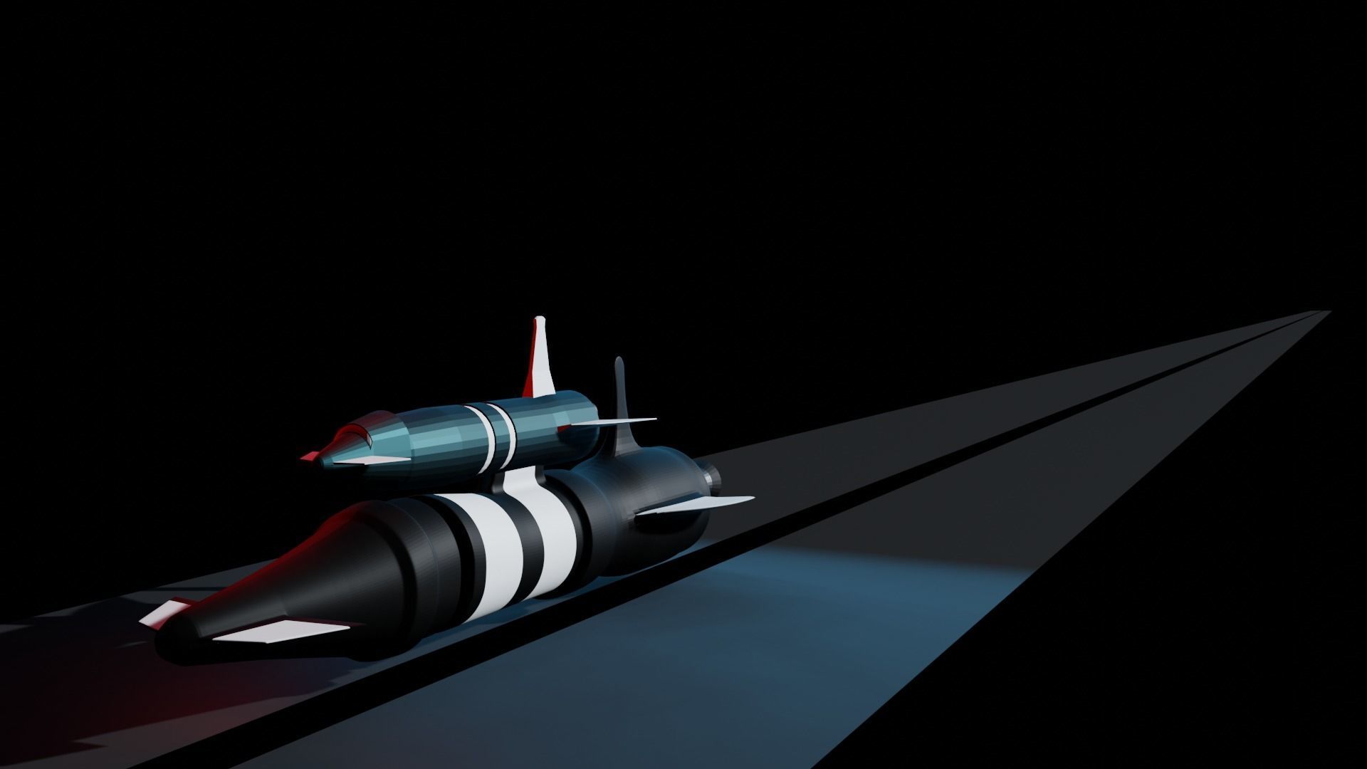 Space Ship Free low-poly 3D model_6