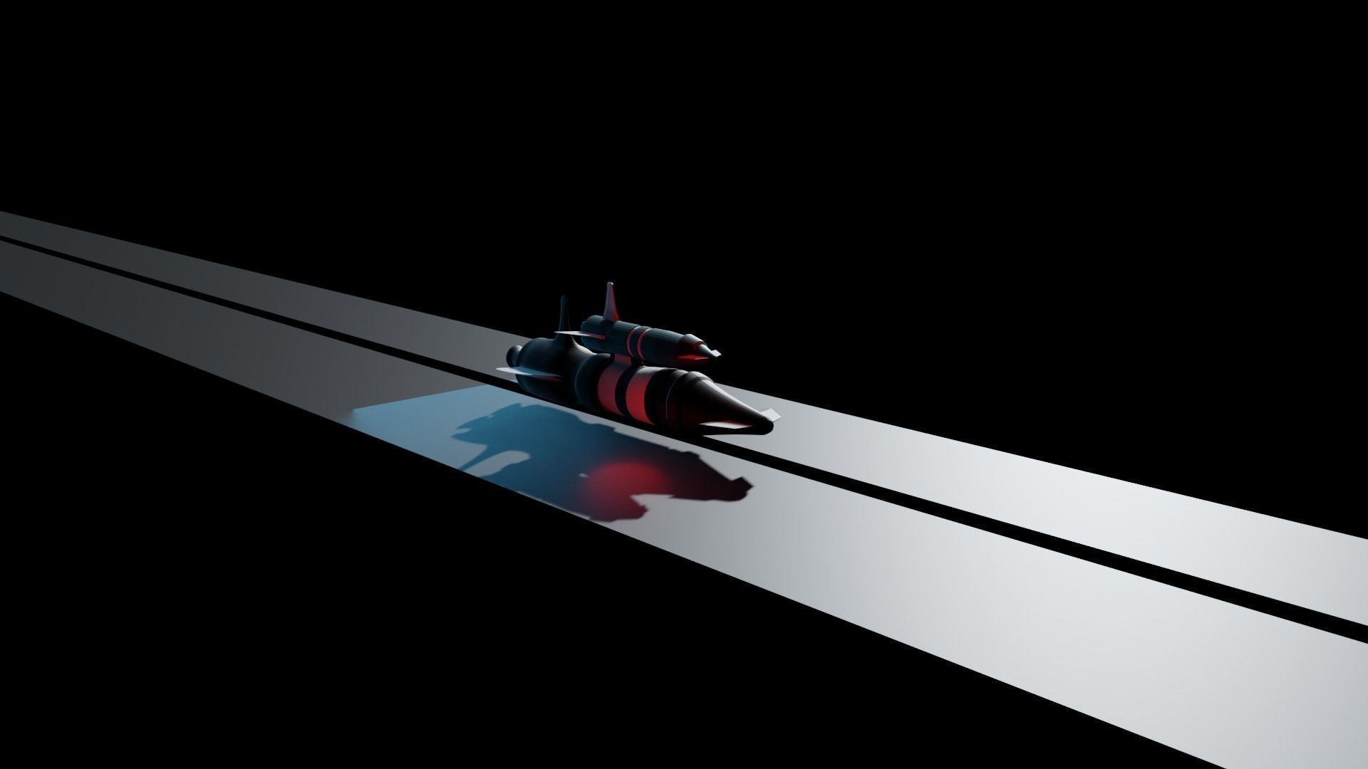 Space Ship Free low-poly 3D model_4