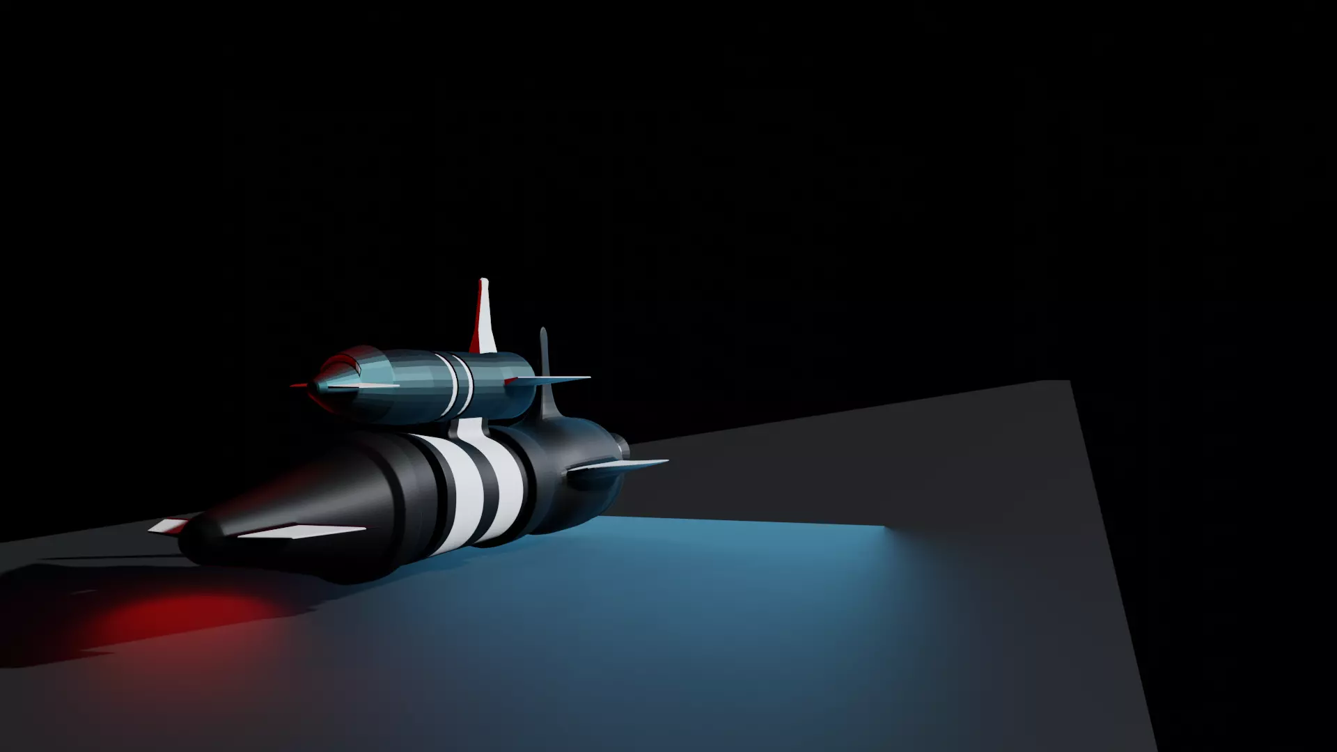 Space Ship Free low-poly 3D model_0