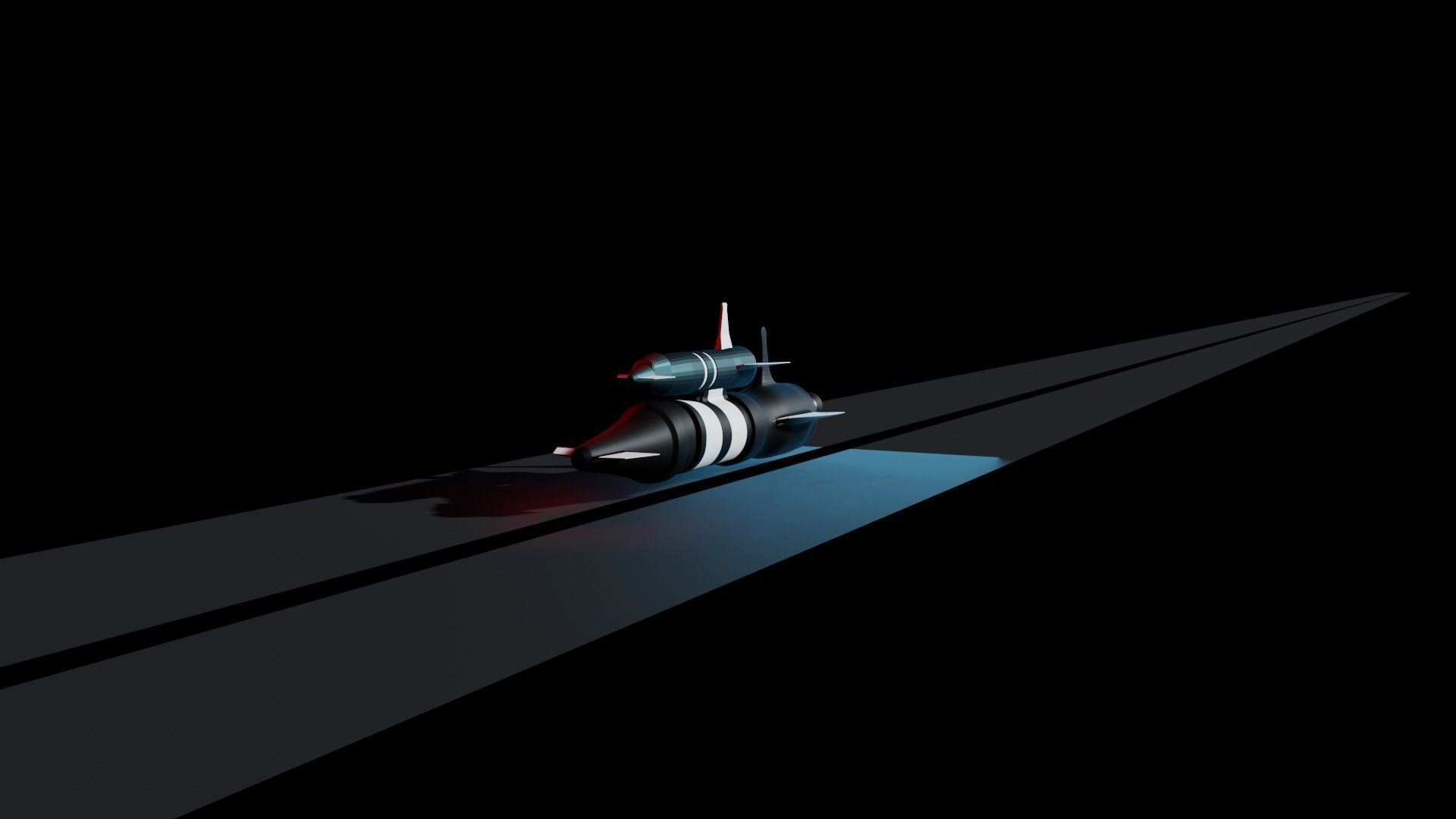 Space Ship Free low-poly 3D model_10