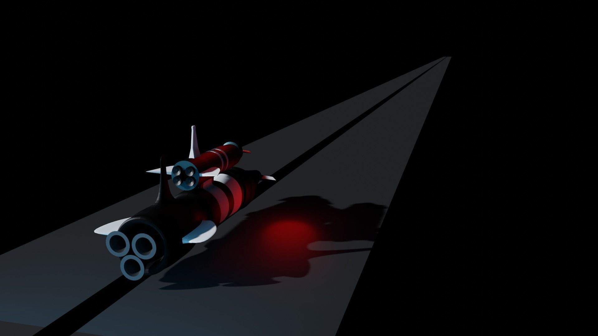 Space Ship Free low-poly 3D model_2