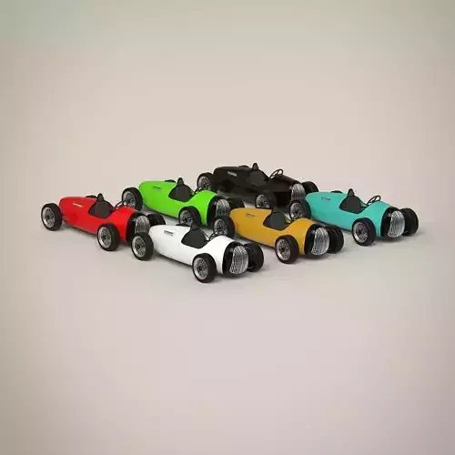 Vintage racing car set