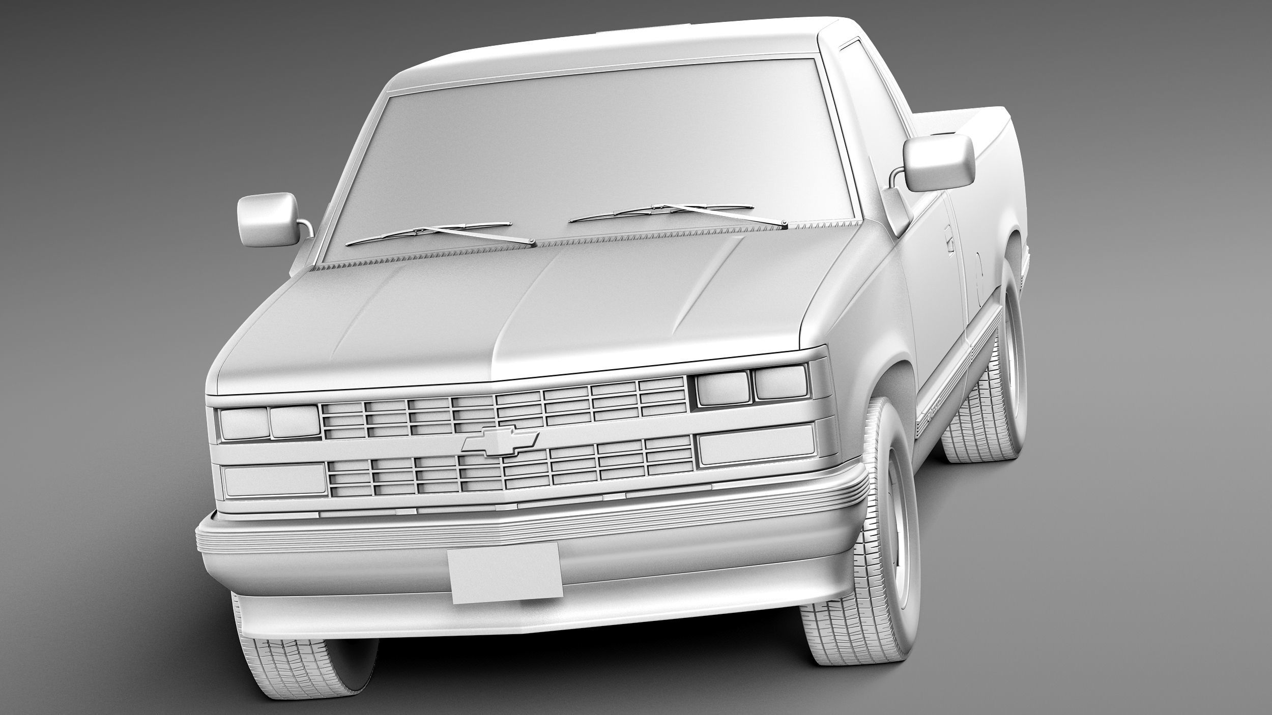 Chevrolet Silverado C1500 Regular Cab 1988-1999 3D model | CGTrader