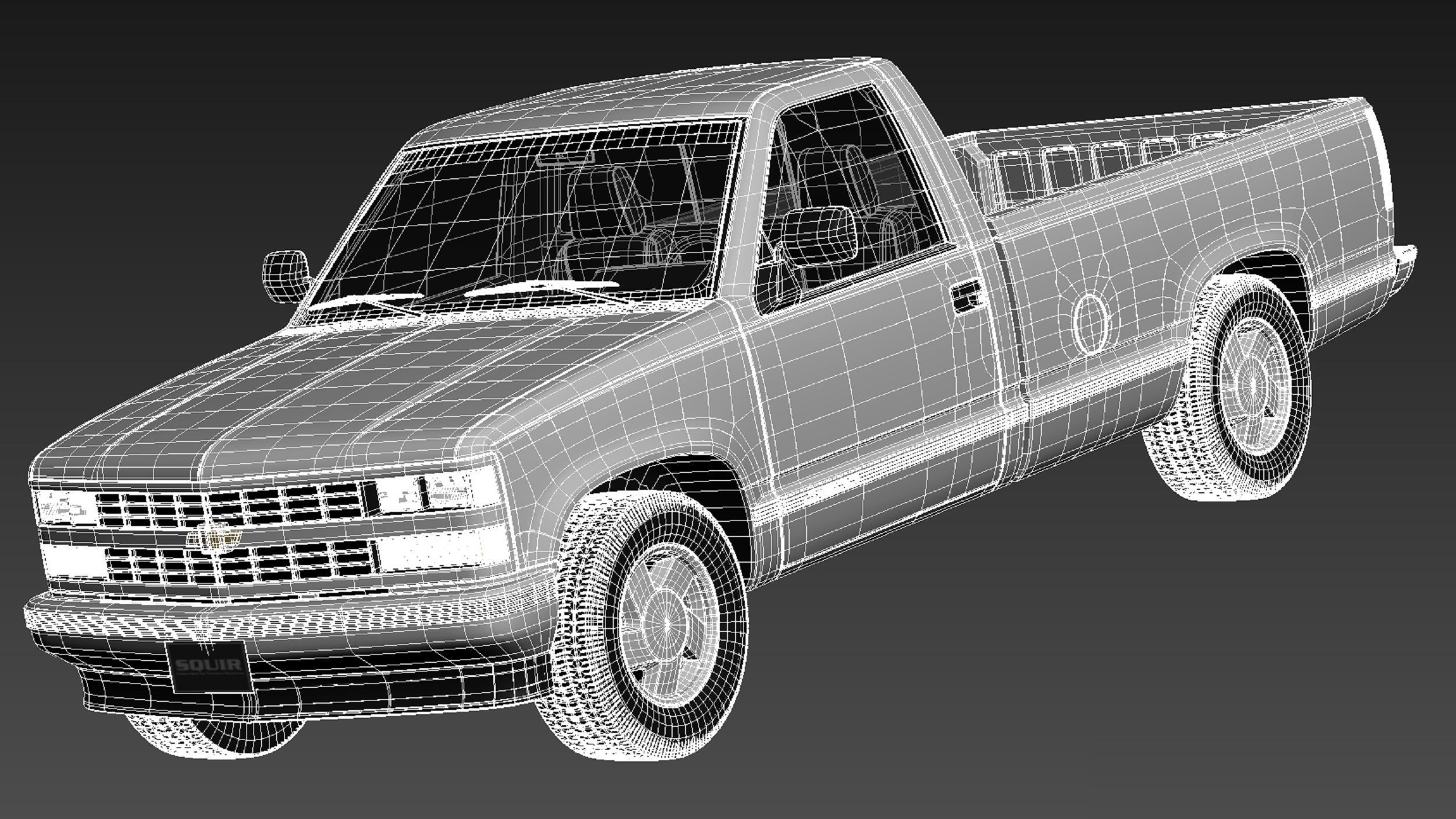 Chevrolet Silverado C1500 Regular Cab 1988-1999 3D model | CGTrader