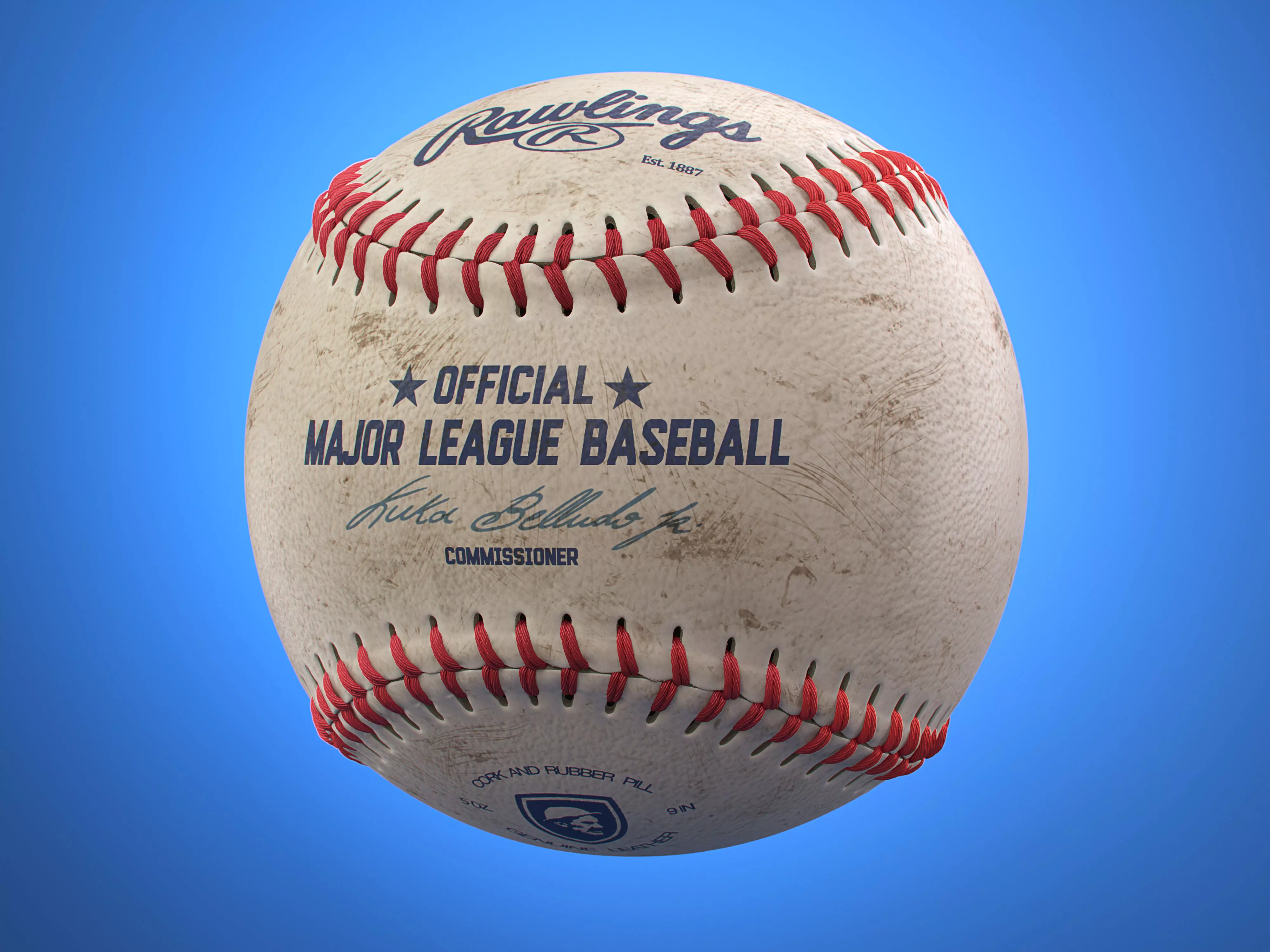 Baseball ball 3D model