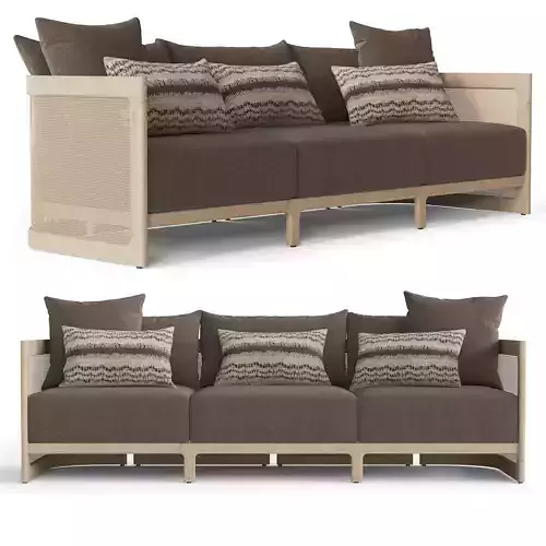 RH TRIESTE TEAK SOFA