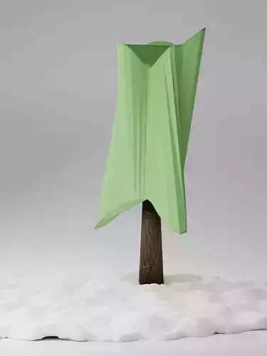 tree with snowy floor 2