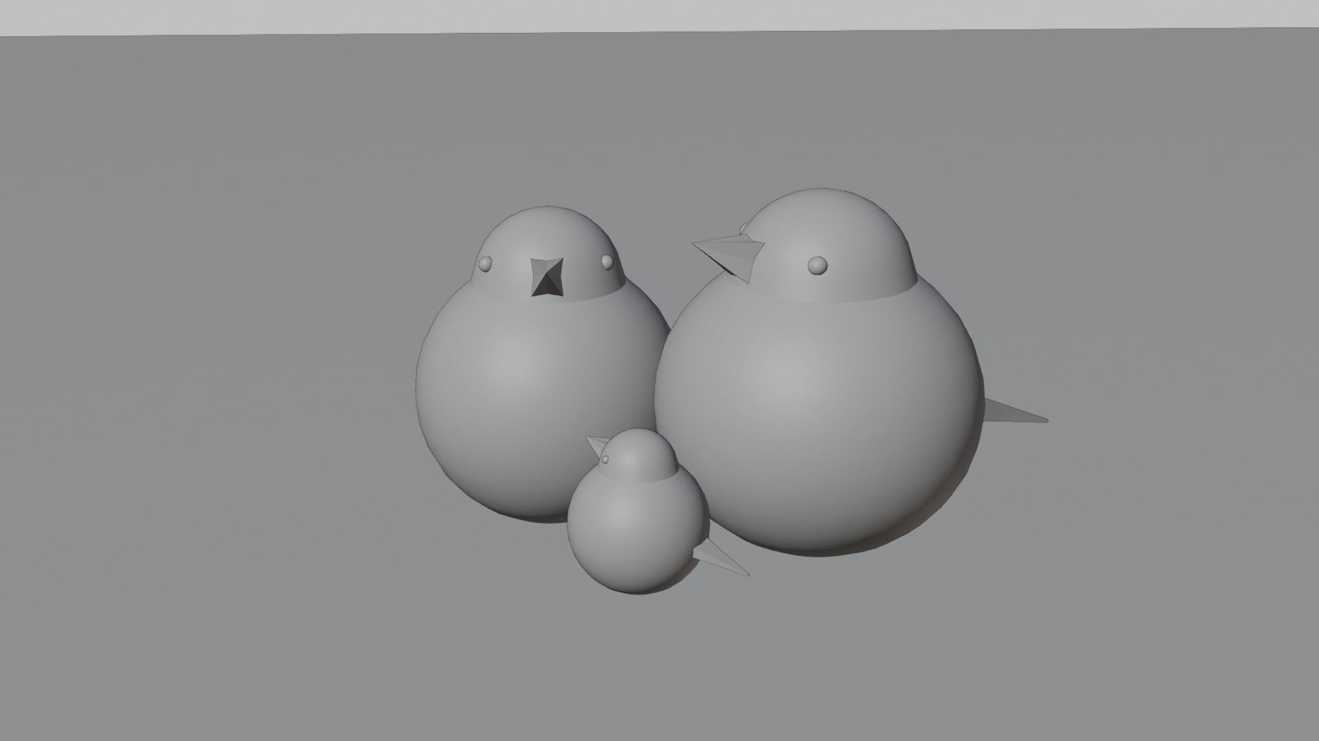 Wooden Carving Sparrow Theme Showpiece 3D model_5