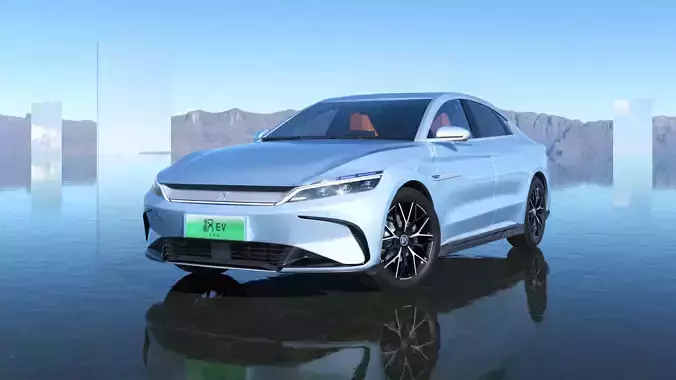 BYD Han EV 2023 Champion Edition With interior 3D model