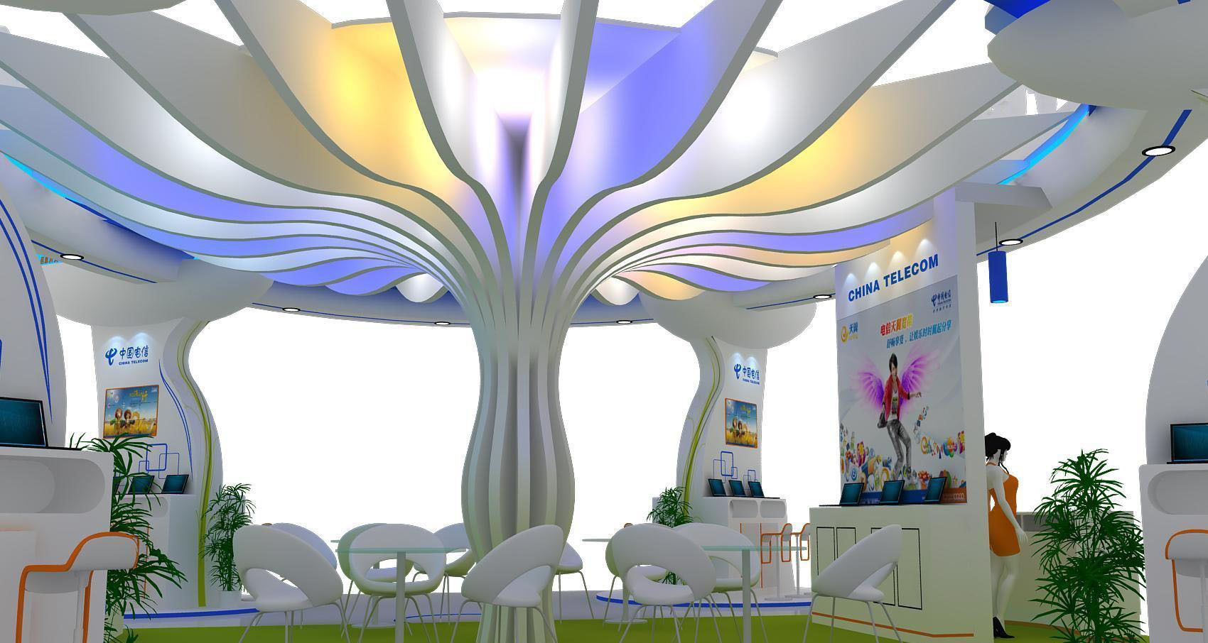 Exhibition - Area - 15X12-3DMAX2011-03 3D model_4