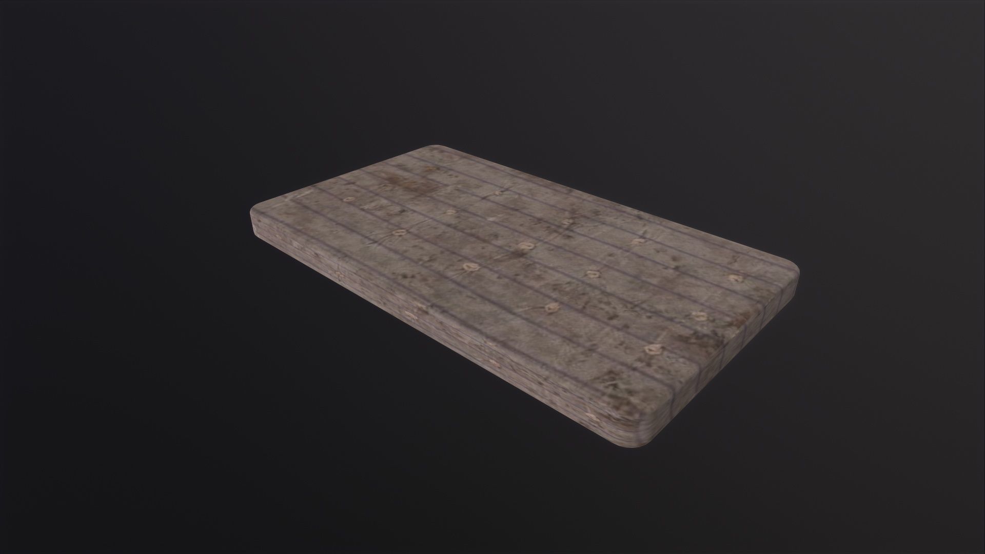 old mattress 3D Model Low-poly 3D model_6