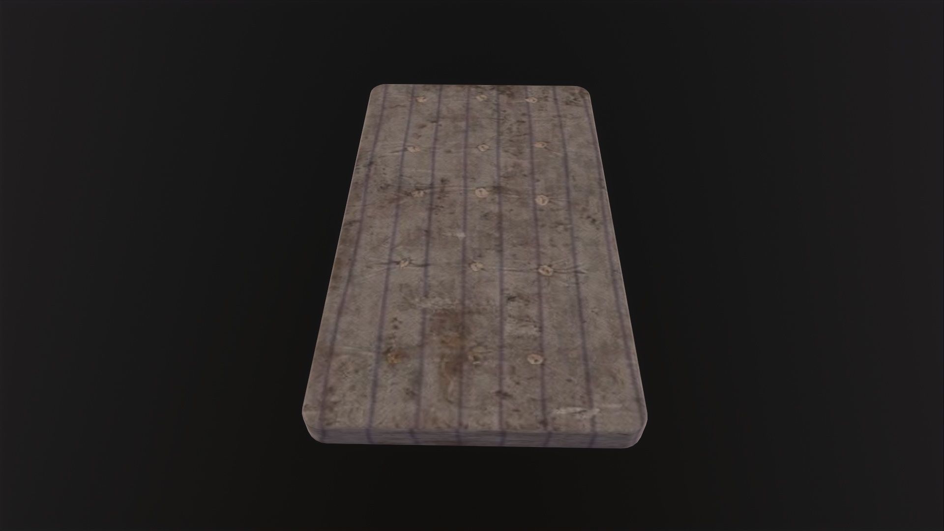 old mattress 3D Model Low-poly 3D model_4